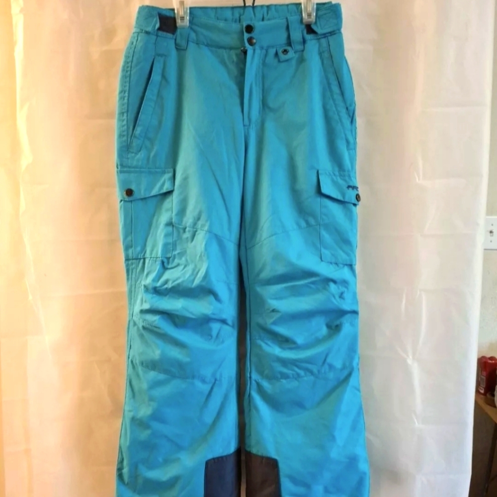 ARTICX REINFORCED 5K TEAL SNOW PANTS YOUTH SIZE LARGE